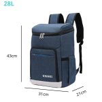 sac à dos bleu pour boissons