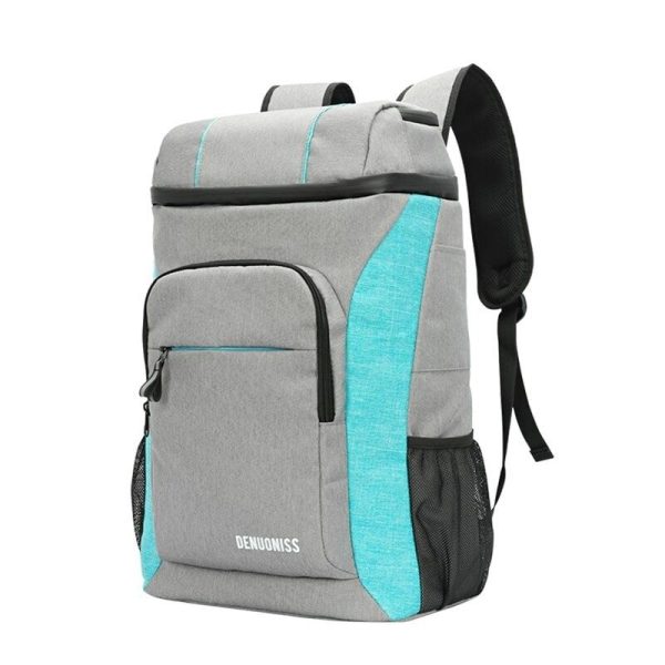 sac à dos isotherme gris et bleu clair