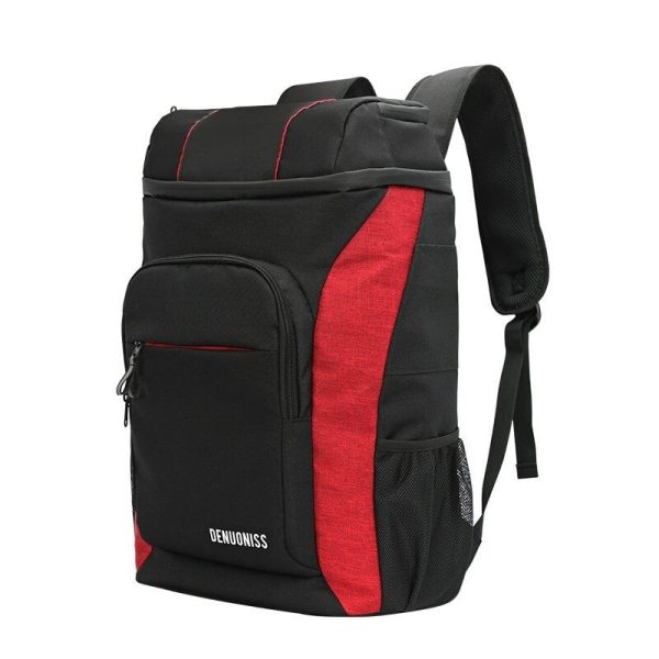 sac à dos isotherme noir et rouge