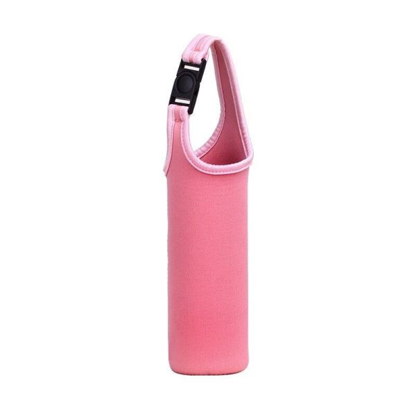 sac isotherme bouteille rose
