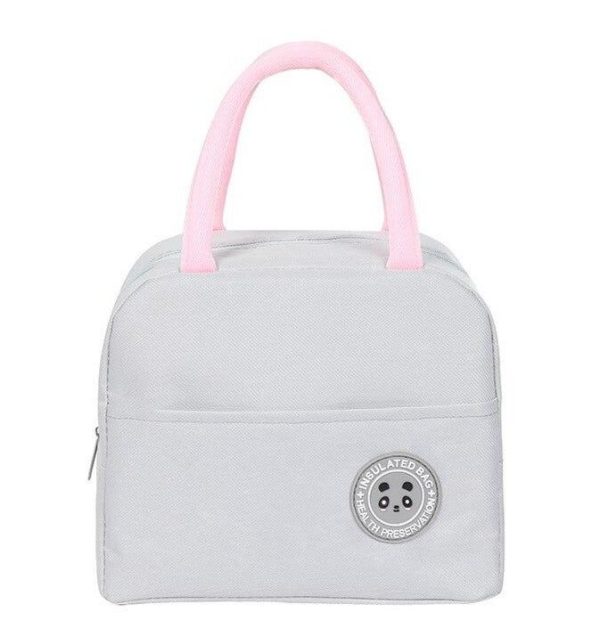 sac isotherme repas gris kawaï